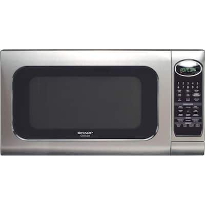 Sharp Carousel 2.0 cu.ft. Countertop Microwave in Stainless Steel with