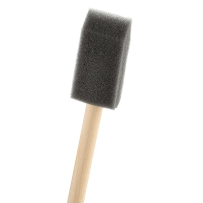 Paint brush featuring a beveled edge design for precision