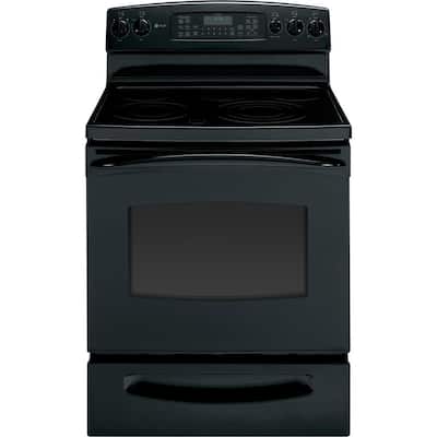 GE 4.4 cu. ft. Slide-In Electric Range with Self-Cleaning Convection ...