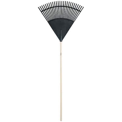 HDX 24 in. Poly Leaf Rake-2915400 - The Home Depot