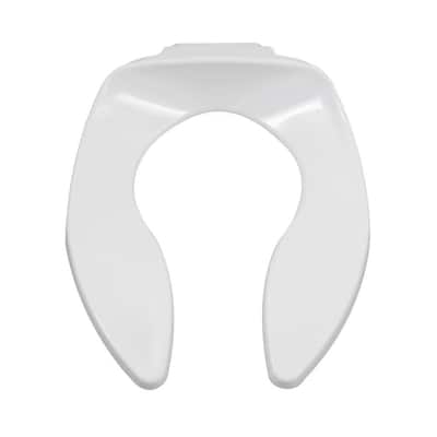 American Standard Commercial Elongated Open Front Toilet Seat in White ...