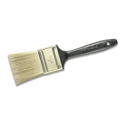 Paint brush featuring a comfortable black plastic handle