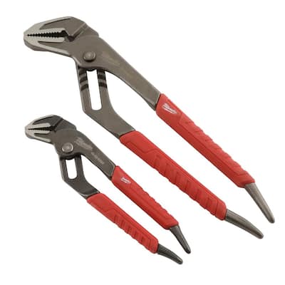 Straight-jaw pliers featuring comfort-grip handles