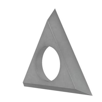 Triangle blade boasting strong tungsten carbide construction