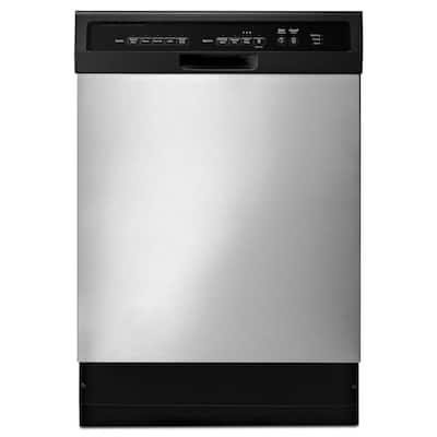Whirlpool Front Control Dishwasher in Stainless Steel with Stainless ...