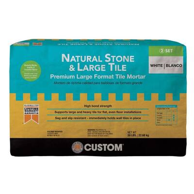 Custom Building Products Natural Stone and Large Tile 50 lb. White