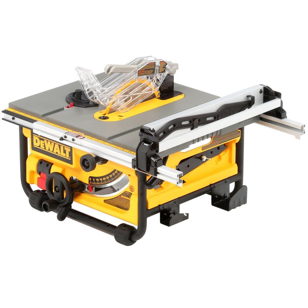 DEWALT 15 Amp 10 in. Compact Job Site Table Saw-DW745 ...