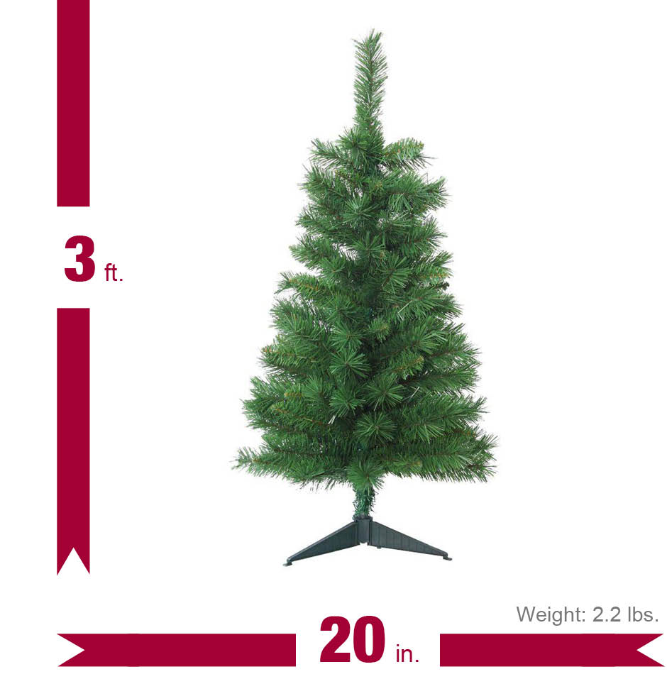 Home Accents Holiday 3 ft. Unlit Tacoma Pine Artificial Christmas Tree ...
