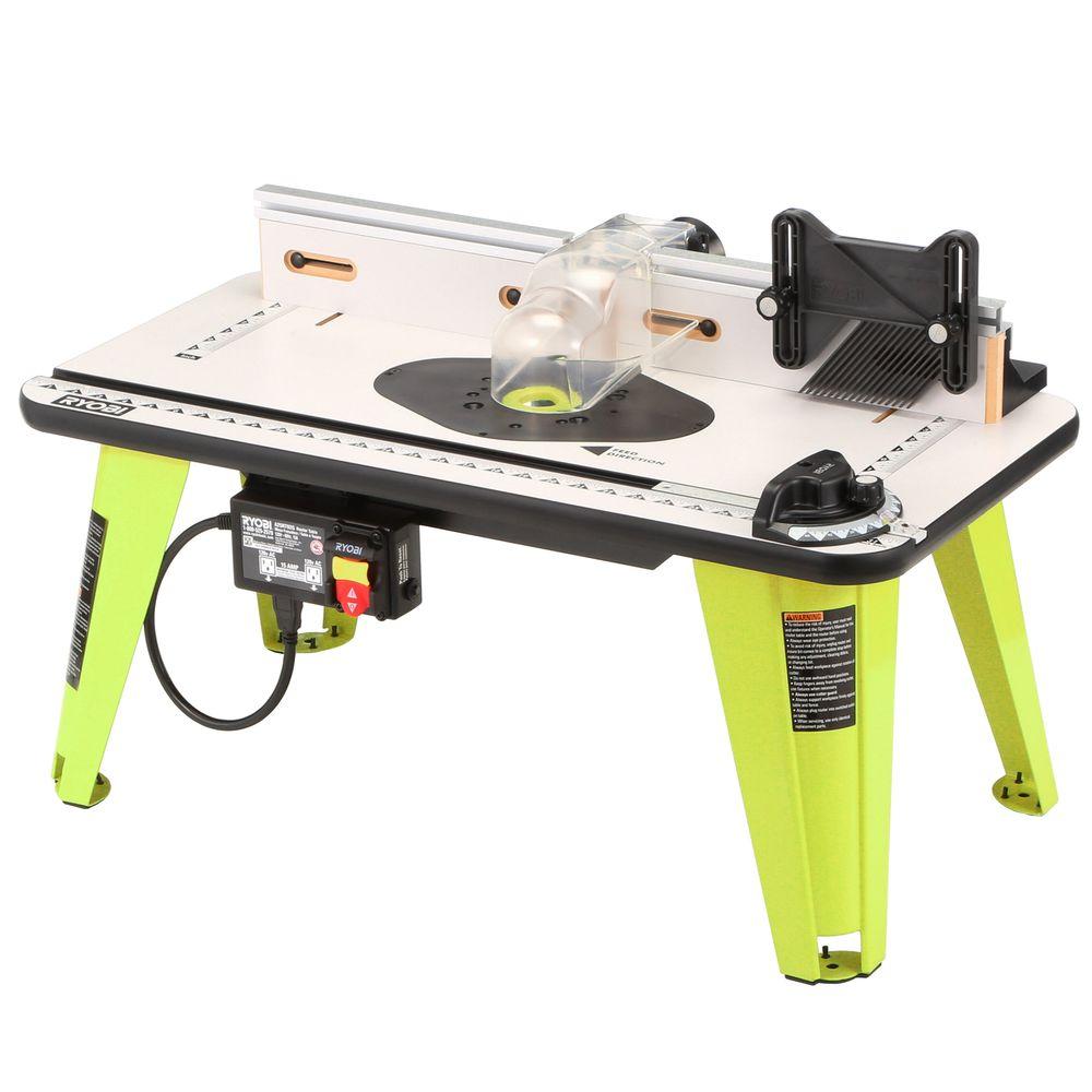 Ryobi 32 in. x 16 in. Intermediate Router Table-A25RT02G - The Home Depot